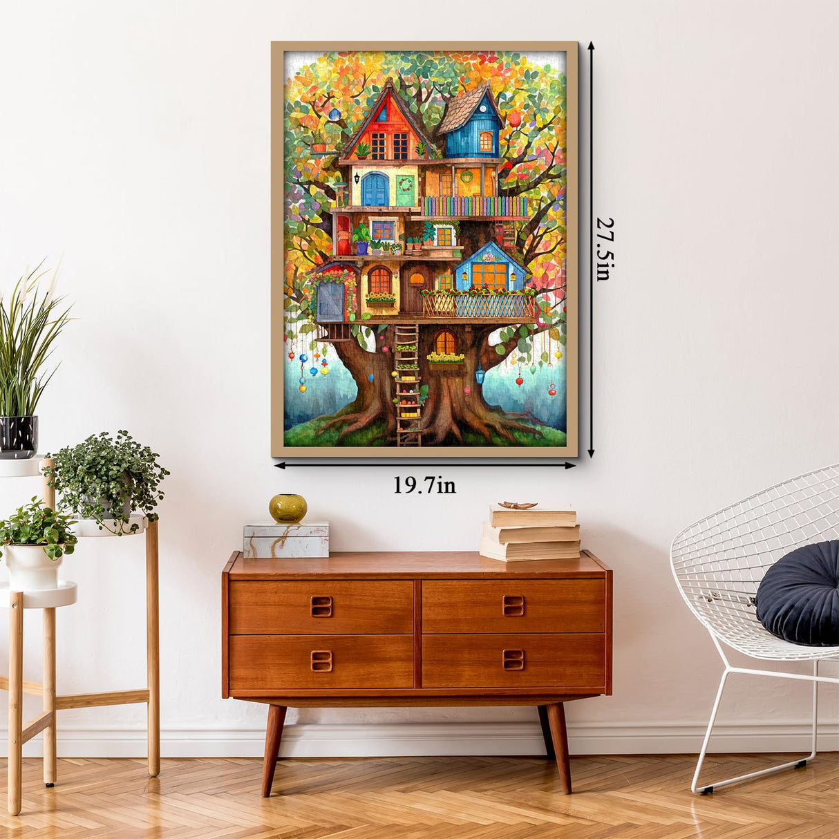 Tree House Puzzles for Adults 1000 Pieces, Fantasy Tree of Life Jigsaw Puzzles, Plant Challenging Hard Puzzles as Nature Decor PPuzzling