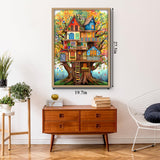 Tree House Puzzles for Adults 1000 Pieces, Fantasy Tree of Life Jigsaw Puzzles, Plant Challenging Hard Puzzles as Nature Decor PPuzzling