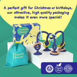 Jumble Jangle Baby Teething Toys – BPA-Free, Multi Purpose High Chair Toys for Babies: Suction Teething Relief with Sensory Toy Textures for Infants and Toddlers 3–24+ Months (Green) Jumble Dream