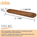 Decorative Wooden Dough Bowl Decor Approx 30 Inch, Hand Carved Rustic Wood Long Dough Bowl, Large Carved Dough Bowl, Long Wooden Bowl, Bread Shaped Bowl Wooden Large Dough Bowl Centerpiece Made in USA MAINEVENT