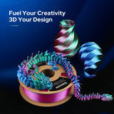 2024 New Tri-Color Filament, 3D Printer Filament pla Filament 1.75mm Rainbow Pla Silk Green-Red-Blue, 3D Printer with Filament Filament Multi Color, Dimensional Accuracy +/-0.02mm, 2.2lbs/Spool Semdon