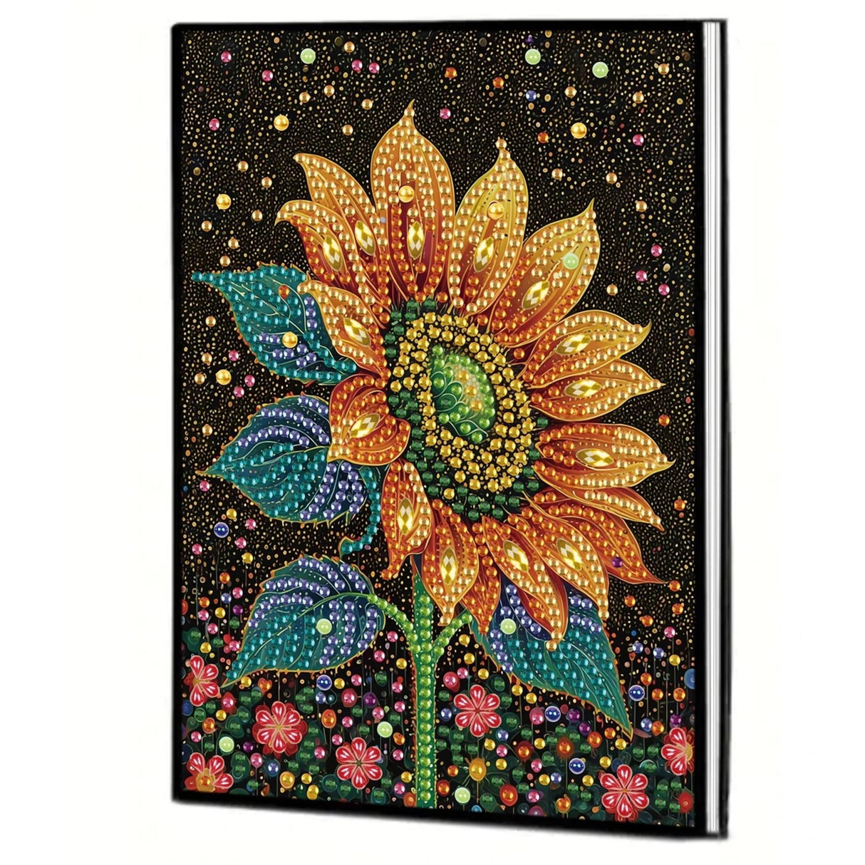 Sunflower Diamond Painting Notebook for Adults, A5 Diamonds Art Journal and DIY Sketchbook, Diamond Art Kit Supplies,Gift for Beginners, Craft Lovers, Artists. (Sunflower) Generic
