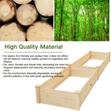 ZSYWODFO 8x2ft Outdoor Wooden Raised Garden Bed,Elevated Planting Planter Box for Vegetables/Garden/Lawn/Patio,Natural Wood, 96 x 24 x 9in ZSYWODFO