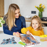 GDYEEH DIY 5D Fairy Diamond Art Painting Kits, Butterfly Full Round Drill Sparkling Diamond Painting Picture, Flowers Diamond Painting Art Craft Kits for Adults Beginners, Home Wall Decor 12x16inch GDYEEH