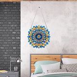 Auremi Mandala Diamond Art Painting DIY Hanging Diamond Art Pendant Painting Kit Mandala Special Shape Crystal Garden Wall Hanging Signs Kit Hanging Decorations Box Set Auremi