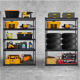 COZONY 48x18x72 Inch Garage Shelving, 5 Tier Heavy Duty Wire Shelf 2500 Lbs Capacity, Adjustable Metal Shelves, Industrial Utility Shelf Rack for Garage, Basement, Pantry, Warehouse COZONY