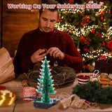 IS Christmas Tree Soldering Project, Icstation 3D Xmas Tree Soldering Kit with LED Flashing Lights Soldering Practice 7 Colors DIY Electronic Assemble Kit for Learning Teaching STEM Educational IS
