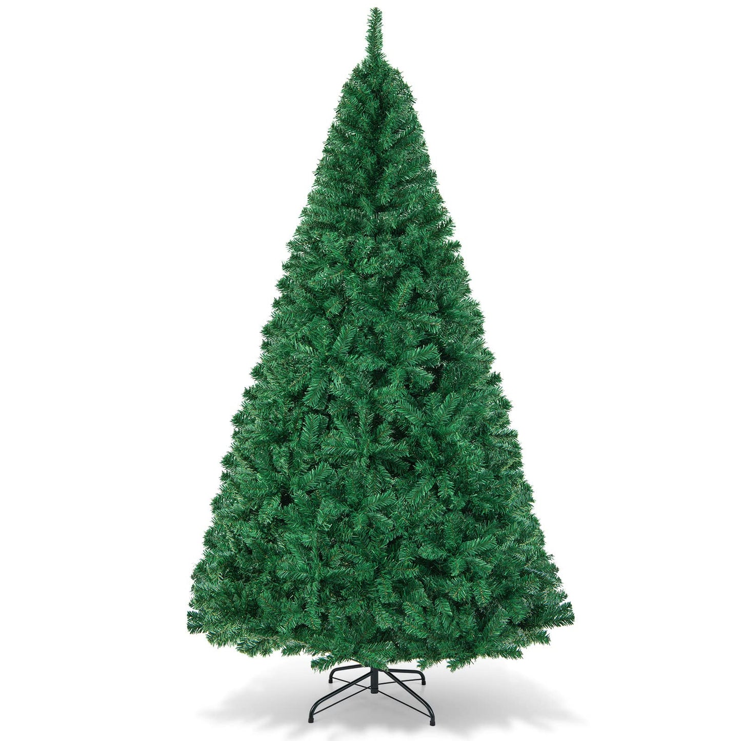 COSTWAY 8Ft Artificial PVC Christmas Tree W/Stand Holiday Season Indoor Outdoor Green