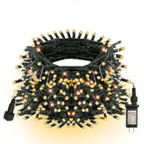 TW SHINE Christmas Lights, 200 LED 66FT Outdoor Christmas Lights Plug in with 8 Modes, Waterproof Christmas Lights Outdoor, Indoor Xmas Decorations for Party Yard House Decor, Warm White TW SHINE