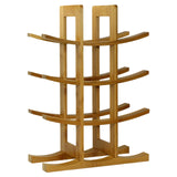 Oceanstar WR1149 12-Bottle Natural Bamboo Wine Rack , Red, 15.75 x 5.75 x 1.75 inches Oceanstar