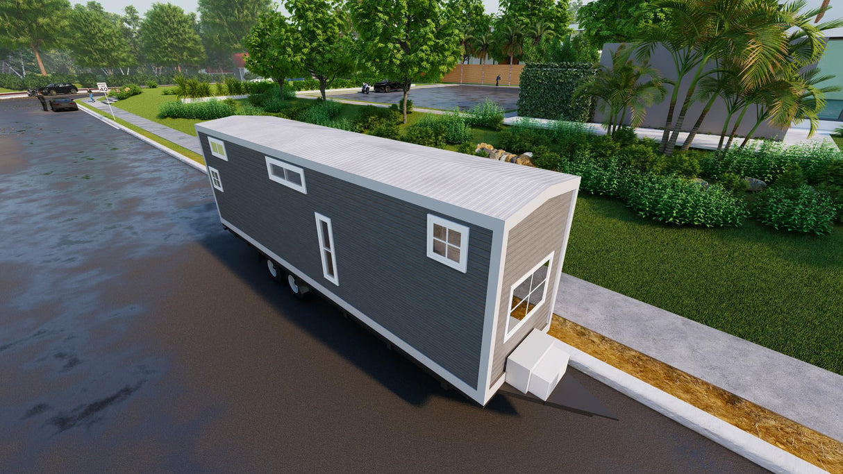 Mobile Tiny Home on Wheels 36'x 8' | 288 Sq Ft | Fully Equipped Kitchen, Washroom, and Sleeping Areas | Building Plans for Adults Interested in DIY Projects, Tiny Living, and Travel Generic