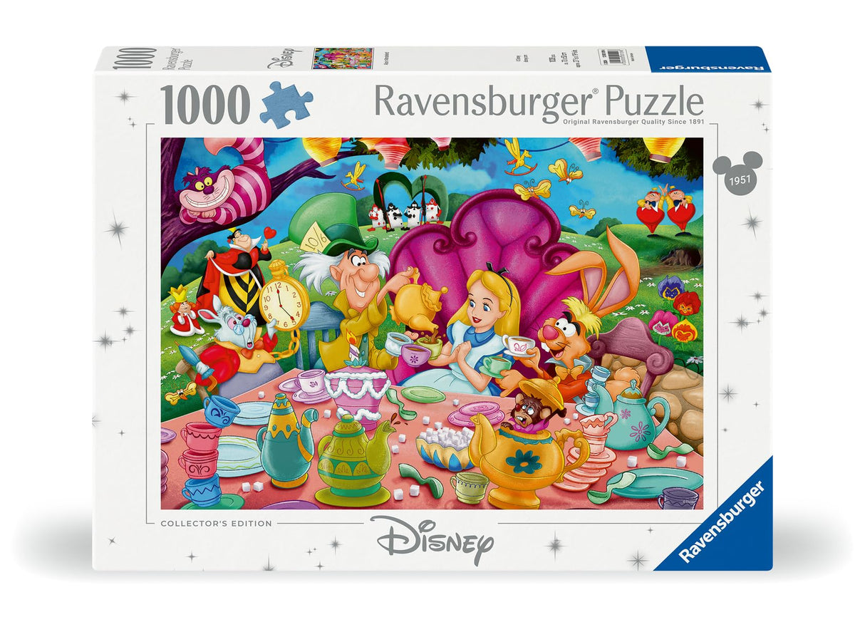 Ravensburger Disney Collector's Edition Alice in Wonderland 1000 Piece Jigsaw Puzzle for Adults - 12000109 - Handcrafted Tooling, Made in Germany, Every Piece Fits Together Perfectly Ravensburger