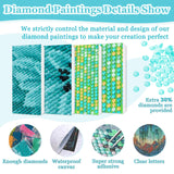 MAXBYE Diamond Paintings of Enchanted Forest, Diamond Art Kits for Adults, 5D Moonlight Forest Diamond Art Kits, Diamond Paintings for Home Décor Items, Extra 30% Diamonds, 12x16in MAXBYE