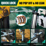 Saker Grease Gun Coupler,Compatible with All Grease Guns 1/8" NPT Fittings（Suitable for diameters Greater Than 14mm,Upgrade to 14000 PSI Saker