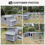 MEDEHOO Large Chicken Coop Run Extension-Durable Chicken Enclosure for Chicks, Ducks, Rabbits(20.73 Ft²) MEDEHOO