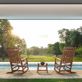 FUNBERRY Patio Rocking Chairs Set of 2,Poly Lumber Rocker,All Weather Rocking Chair Outdoor,High Back Porch Rocker,Cracker Barrel Rocking Chairs for Porch,360lbs FUNBERRY