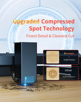 Laser Engraver with Automatic Air Assist, 36W Output Laser Cutter and Engraver, 180w Laser Cutter, Laser Engraver for Wood and Metal, Paper, Acrylic, Glass, Leather ALLADINBOX