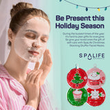 SpaLife Christmas Stocking Stuffer Facial Masks 12-Pack - Hydrating, Smoothing, and Refreshing Skin-Clearing Face Sheet Masks - Skincare Set for Moisturizing and Soothing Beauty SpaLife