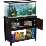 GDLF Metal Aquarium Stand with Cabinet for Fish Tank Accessories Storage, 40 Gallon, Turtle/ Reptile Terrariums GDLF