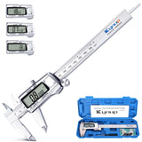 Kynup Digital Caliper, Caliper Measuring Tool, Micrometer Dial Vernier Caliper Digital, Full Turn Off, Stainless Steel, Switch from Inch Metric Fraction (6Inch/150MM) Kynup