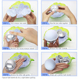 Bath Bomb Mold Set with Soap Colorant, Shrink Wrap Bags - Skin Safe Food Grade Soap Dye for Bath Bomb Making Supplies Kit - Liquid Bath Bomb Dye for CP M&P Soap Coloring, Crafts - with Instructions DecorRom