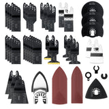 162𝑷𝑪𝑺 Oscillating Saw Blades Accessories - Multi Tool Blades and Sanding Kits - Precise Cuts on Wood, Metal, Plastics - Quick Release Compatible with Dewalt,Milwaukee Makita, Ryobi, Rockwell Vypart