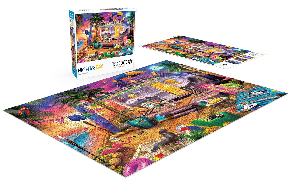 Buffalo Games - Jeff Haynie - Beach Holiday - 1000 Piece Jigsaw Puzzle For Adults -Challenging Puzzle Perfect for Game Nights - Finished Size is 26.75 x 19.75 Buffalo Games