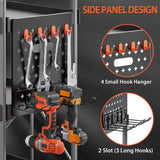 KINGRACK 3 Tier Rolling Tool Cart with Wheels and Ergonomic Handle, Heavy Duty Foldable Utility Service Cart with Organizer Shelf, Multifunctional Storage Organizer, Practical for Home, Office, Garage KINGRACK