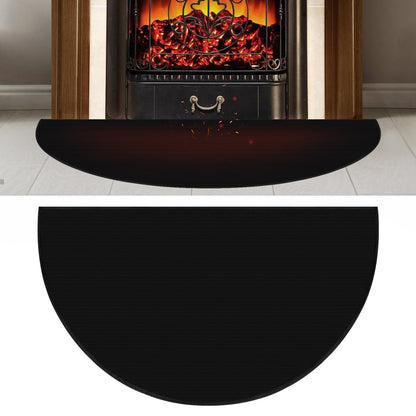 27'' x 48'' Upgraded Thickened Fireplace Mat, Half Round Fire Resistant Mat, Fireproof Rug Retardant Hearth Pad for Fireplace Wood Stove, Protect Floor from Sparks Embers Indoor Outdoor