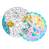 Melissa & Doug Stained Glass Made Easy Activity Kit: Mermaids - 140+ Stickers Kids Sticker Stained Glass Craft Kit; Mermaid Crafts for Kids Ages 5+ Melissa & Doug