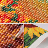 SENQAO Sunflowers Diamond Art Kits for Adults, Full Drill Diamond Dots Paintings for Beginners, Round 5D Paint with Diamonds Pictures Gem Art Painting Kits DIY Adult Crafts Kits 12x16inch SENQAO