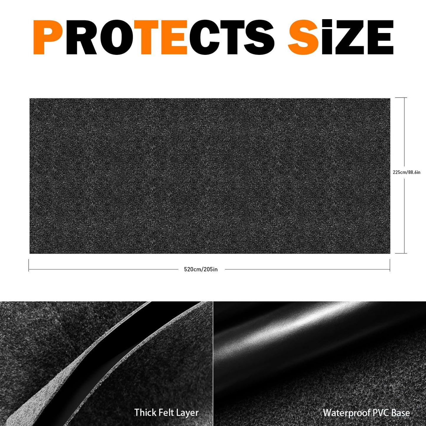 17x 7.4 Ft Garage mats for Floor，Garage Floor mats for Under car， Garage Rugs and mats，Garage & Shop Floor & Parking mats，Oil Spill mat，Garage Carpet，Reusable, Washable, Protects Floor. - WoodArtSupply