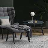 Grand Patio Round Steel Patio Coffee Table, Weather Resistant Outdoor Large Side Table, Black… Grand patio