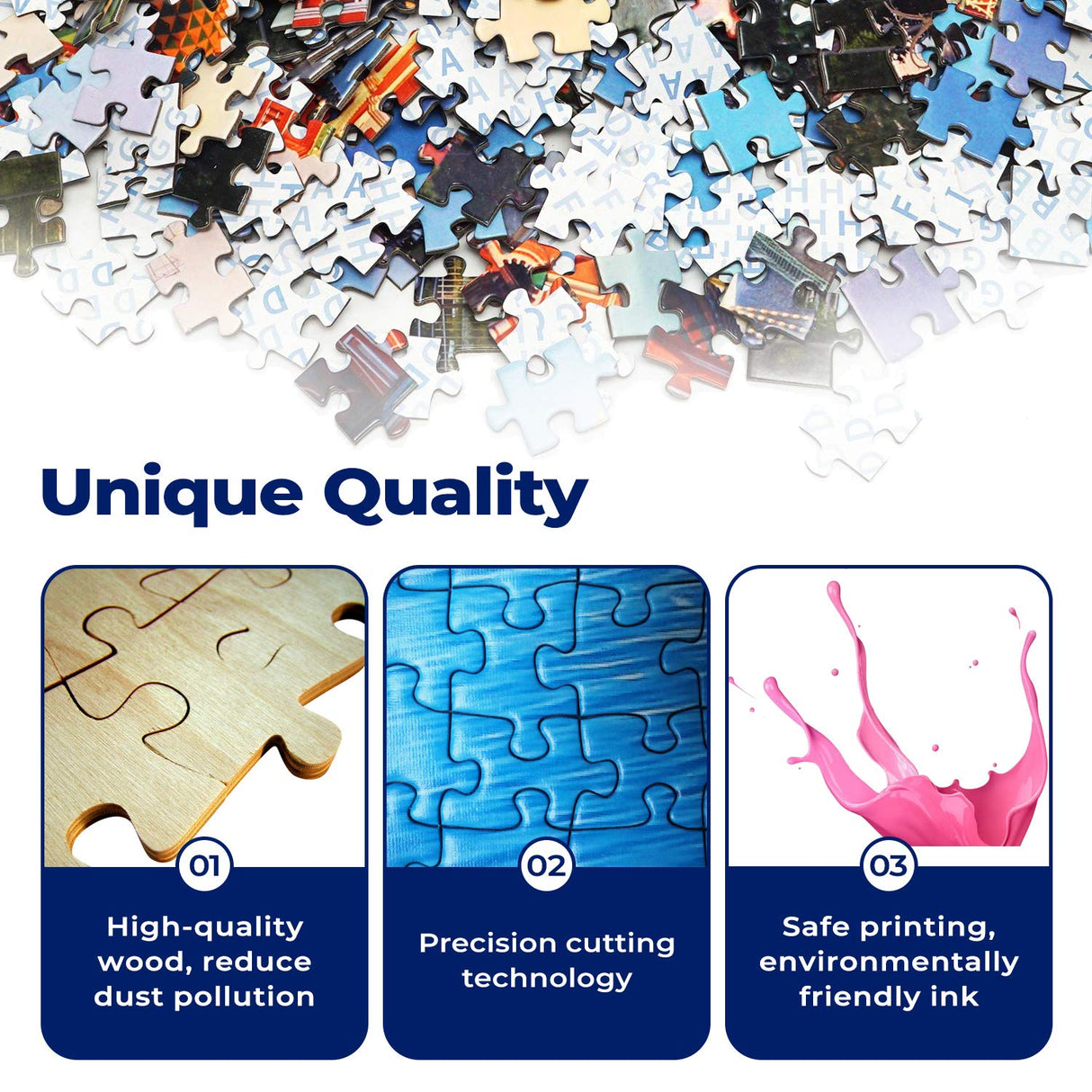 Jigsaw Puzzle 1000 Piece Wooden Puzzle Halloween Picture Family Decorations, Unique Birthday Present Suitable for Teenagers and Adults najiaxiaowu