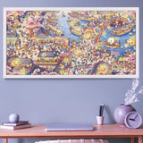 Puzzles for Adults 1000 Pieces, MOMIBOOK Jigsaw Puzzles of Chinese Village Town Cat, Painting Image 81.3x40.6cm(32"x16") Toys & Game Puzzle, White Elephant Choices, Birthday Puzzle Funny Choices MOMIBOOK