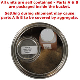 QuestMark 2105 Standard Epoxy Concrete Floor Patch and Resurfacer - 5 Gallon Unit, Light Gray - Fill and Repair Cracks, Holes, Pits and Spalling QuestMark