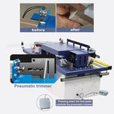 TECHTONGDA Woodworking Edge Bander Countertop Automatic Edge Banding Machine Curve Straight Edge Banding Machine with Control Panel Adjustable Speed 0-6m/min TECHTONGDA