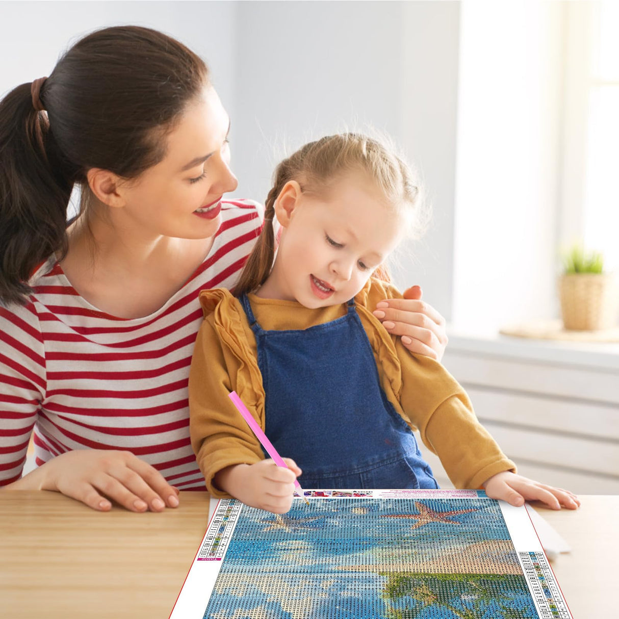 Miwixy Beach Diamond Art Kits for Adults,Summer Diamond Painting Kit,5D Full Drill Round Diamond Dots Paintings Canvas for Beginners Home Wall Decor12x12inch (Beach-A) Miwixy