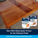 TotalBoat Gleam Marine Spar Varnish, Gloss and Satin Polyurethane Finish for Wood, Boats and Outdoor Furniture (Satin Low-Sheen Quart) TotalBoat