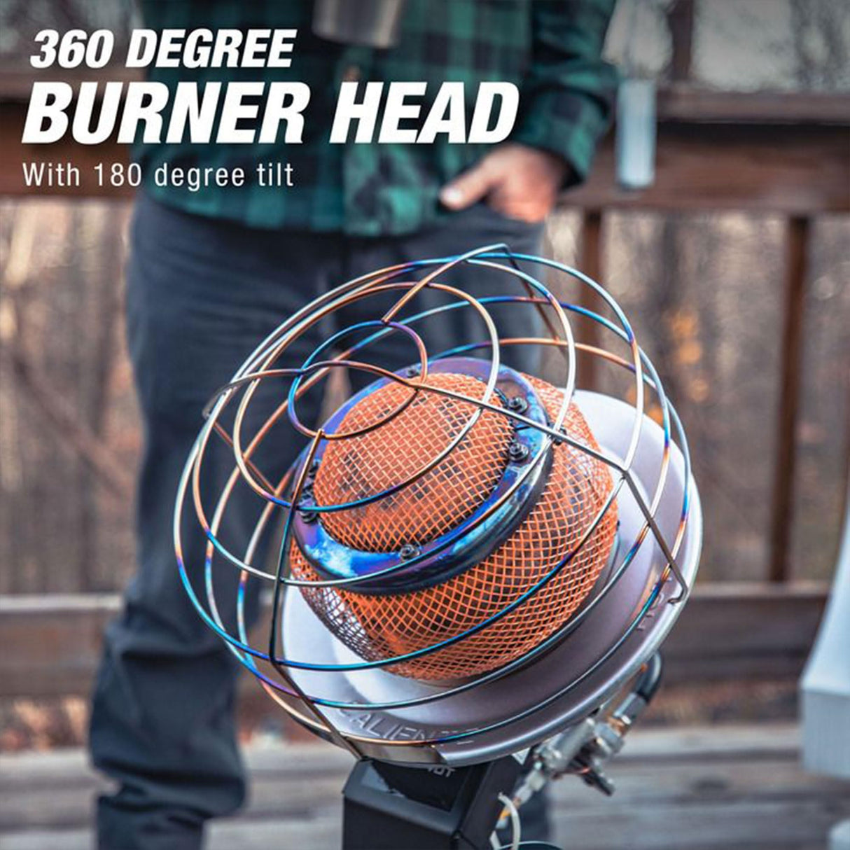 Mr. Heater MH540T 540-Degree 45,000 BTU Radiant Tank Top Portable Propane Heater For Sporting Events, Hunting, Fishing, Camping, Tailgating & Porches Mr. Heater
