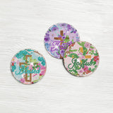 Diamond Painting Art Coaster Kit - 8 PCS Cross Christian Diamond Art Coaster Set With Bible Verse Religious Gem Art Coaster Non Slip Diamond Painting Kits Inspirational Gift for Adults Beginners Xmas INCOK