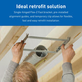 Panasonic FV-0511VFL1 WhisperFit DC Retrofit Ventilation Fan with Light, Dimmable LED Light and Nightlight, 50, 80 or 110 CFM, Quiet Energy Star Certified Energy-Saving Ceiling Mount Fan Panasonic