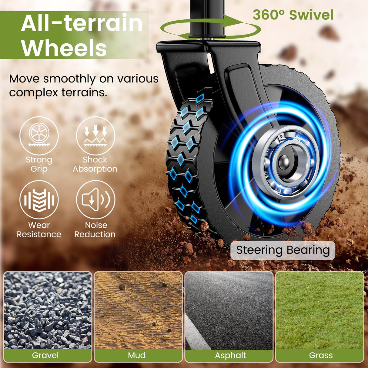 Collapsible Wagon with Wheels, 220 lbs Wagons Carts Foldable Wagon Cart with Flexible Handle, Lightweight Portable Folding Utility Grocery Shopping Cart for Grocery Sports Garden Camping Blomoba