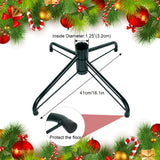 Christmas Tree Stand, Christmas Tree Base Replacement (Length16.1, Dia 1.25") for Artificial Trees up to 2-7 FT Heavy Duty Folding Christmas Tree Stands Dark Green Digury