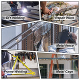 Winbegin Actual 125A 110V Stick Welder, 1/8" rod 125A heavy duty 100% welding machine super Mini arc welder,generator friendly Digital Display 6013 7018 6010 6011works winbegin