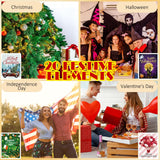 Qeeenar 20 Pcs DIY Diamond Art Kits 5D Diamond Painting Kits for Adults Spring Summer Mother's Day Gifts Decoration Dots Paintings for Beginners, 12 x 16 Inch (Seasonal) Qeeenar