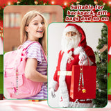 Tondiamo 2823 Pcs Christmas Bead Keychain DIY Craft Making Kit Christmas Key Ring Charms Letters Beads String for Xmas Gift Jewelry Key Ring Backpack Accessories Tondiamo