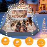 Clear Bubble Tent, ZXPLO 4-6 Person Gazebo Screen House Room, 10'x10' Sports Tent, Weather Proof Cold Protection Tent for Sports, Outdoor, Backyard, Patios ZXPLO