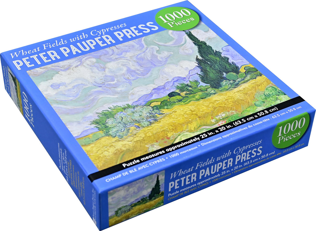 Wheat Fields with Cypresses 1000-Piece Jigsaw Puzzle PETER PAUPER PRESS