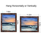 LUCKYLIFE 8x10 Picture Frame Brown for Wall Mounting or Tabletop Display, 2 Pack LUCKYLIFE